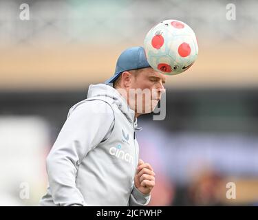 Nottingham, Regno Unito. 13th giugno 2022. Ollie Pope of England Plain football a Nottingham, Regno Unito il 6/13/2022. (Foto di Craig Thomas/News Images/Sipa USA) Credit: Sipa USA/Alamy Live News Foto Stock