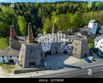 Museo tecnico Lime Works Lengefeld Foto Stock