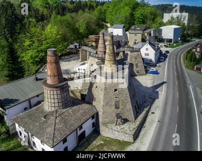 Museo tecnico Lime Works Lengefeld Foto Stock