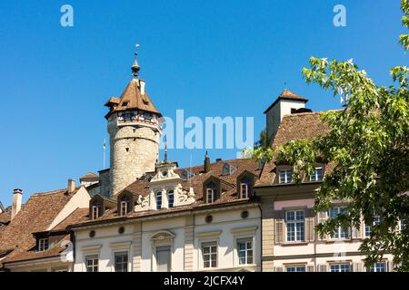 Svizzera, Sciaffusa, fortezza Munot, torre Foto Stock