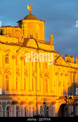 Palazzo d'Inverno, Museo dell'Hermitage di Stato, San Pietroburgo, Russia Foto Stock