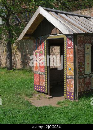 Casa delle streghe presso il Museo dei Fratelli Grimm, Steinau an der Straße, Main-Kinzig-District, Assia, Germania Foto Stock