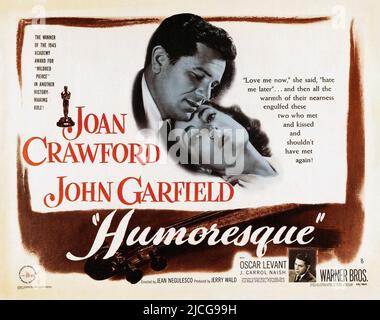 JOHN GARFIELD e JOAN CRAWFORD a HUMORESQUE (1946), diretto da JEAN NEGULESCO. Credit: WARNER BROTHERS / Album Foto Stock