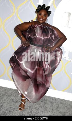 12 giugno 2022, New York, New York, USA: L'attore DANIELLE BROOKS partecipa ai Tony Awards annuali 75th che si tengono al radio City Music Hall. (Credit Image: © Nancy Kaszerman/ZUMA Press Wire) Foto Stock