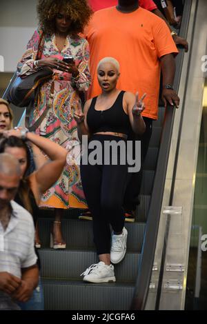 PEMBROKE PINES, FL - GIUGNO 10: Blac Chyna partecipa al Celebrity Boxing Match pesano al Charles Dodge Center il 10 Giugno 2022 a Pembroke Pines, Florida. (Foto di JL/Sipa USA) Foto Stock