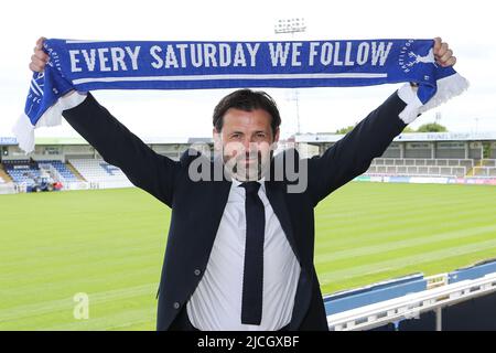 HARTLEPOOL, REGNO UNITO. GIUGNO 13th Paul Hartley viene presentato come nuovo manager di Hartlepool United a Victoria Park, Hartlepool lunedì 13th giugno 2022. (Credit: Mark Fletcher | MI News) Credit: MI News & Sport /Alamy Live News Foto Stock