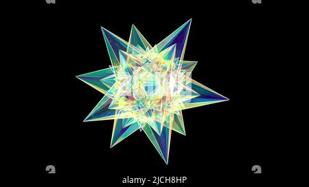 Bright glow star gemme gioiello pietra preziosa spazio universo in grado di loop senza cuciture Foto Stock