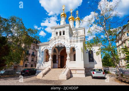 Eglise Orthodoxe Russe è una chiesa ortodossa russa situata a Ginevra, in Svizzera Foto Stock