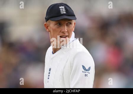 Nottingham, Regno Unito. 13th giugno 2022. Zak Crawley d'Inghilterra durante la partita a Nottingham, Regno Unito il 6/13/2022. (Foto di Craig Thomas/News Images/Sipa USA) Credit: Sipa USA/Alamy Live News Foto Stock