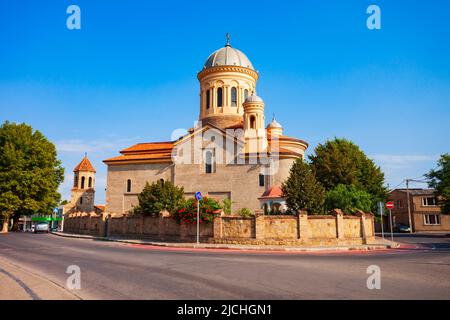 Gori Cattedrale di Santa Maria nel centro storico di Gori. Gori è una città della Georgia orientale, che funge da capitale regionale di Shida Kartli. Foto Stock