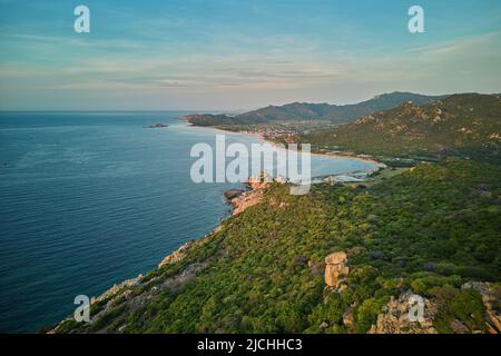 Alba a Hang Rai, provincia di Ninh Thuan, Vietnam Foto Stock