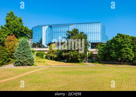 MONTREAUX, SVIZZERA - 19 LUGLIO 2019: 2m2c Montreux Music and Convention Center è un complesso che ospita l'annuale Montreux Jazz Festival in Svizzera Foto Stock