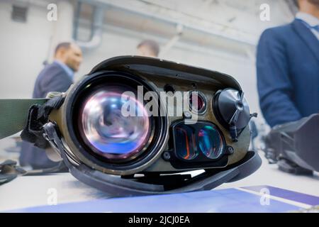 Sistema robotizzato autonomo. Industria militare. Foto Stock