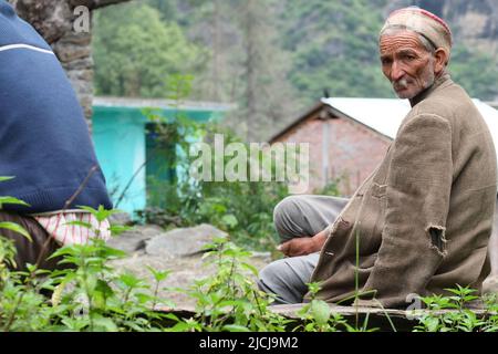 Vilalge Malana, Himachal Pradesh Foto Stock