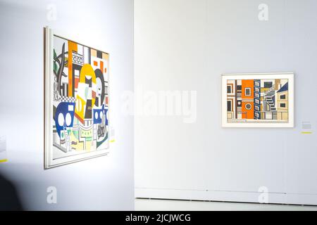 Francia, Rodez, 13 giugno 2022. Mostra 'Fernand Leger, la vie a bras-le-Corps' presentata al Museo Soulages. Francia, Rodez il 13 giugno 2022. Foto di Patricia Huchot-Boissier/ABACAPRESS.COM Foto Stock