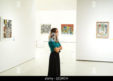 Francia, Rodez, 13 giugno 2022. Mostra 'Fernand Leger, la vie a bras-le-Corps' presentata al Museo Soulages. Francia, Rodez il 13 giugno 2022. Foto di Patricia Huchot-Boissier/ABACAPRESS.COM Foto Stock