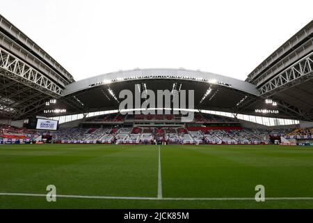 Hyogo, Giappone. 10th giugno 2022. General view Football/ Soccer : KIRIN Cup Soccer 2022 tra Giappone 4-1 Ghana al Noevir Stadium Kobe a Hyogo, Giappone . Credit: AFLO/Alamy Live News Foto Stock