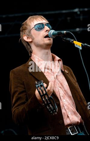 Neil Hannon - The Divine Comedy, V2006, Hylands Park, Chelmsford, Essex, Regno Unito - 19 agosto 2006 Foto Stock