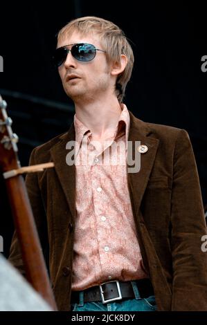 Neil Hannon - The Divine Comedy, V2006, Hylands Park, Chelmsford, Essex, Regno Unito - 19 agosto 2006 Foto Stock