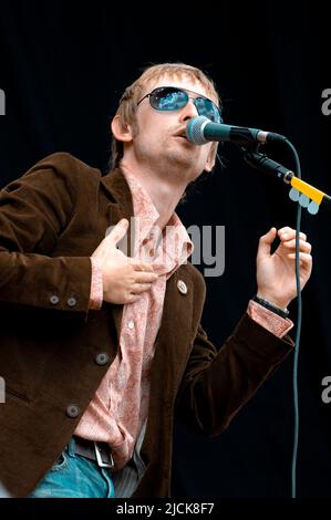 Neil Hannon - The Divine Comedy, V2006, Hylands Park, Chelmsford, Essex, Regno Unito - 19 agosto 2006 Foto Stock