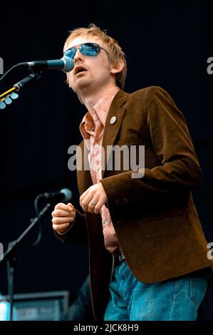 Neil Hannon - The Divine Comedy, V2006, Hylands Park, Chelmsford, Essex, Regno Unito - 19 agosto 2006 Foto Stock