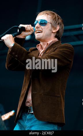 Neil Hannon - The Divine Comedy, V2006, Hylands Park, Chelmsford, Essex, Regno Unito - 19 agosto 2006 Foto Stock