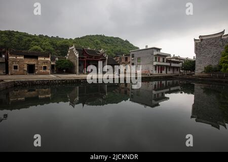 Trave a piastra, un antico villaggio Foto Stock