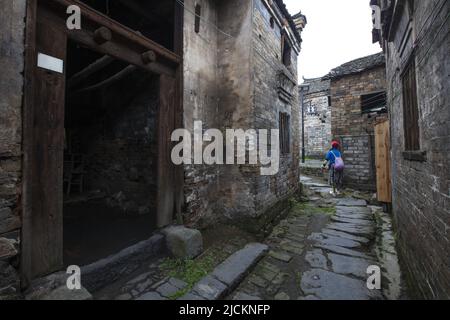 Trave a piastra, un antico villaggio Foto Stock