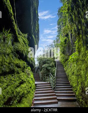 Città di Yingtan, provincia di jiangxi, la strada del drago Foto Stock