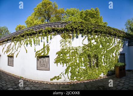 Shanghai jinshan quartiere fengjing antica città Jin pu palazzo giardino architettura Foto Stock