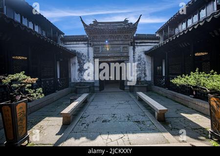 Città di Suzhou, provincia di jiangsu kunshan zhouzhuang città matsushige shen hall Foto Stock