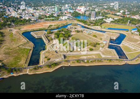 Il Forte di Jaffna fu costruito dagli olandesi nel 1625 ed è il secondo più grande Forte dello Sri Lanka. Foto Stock