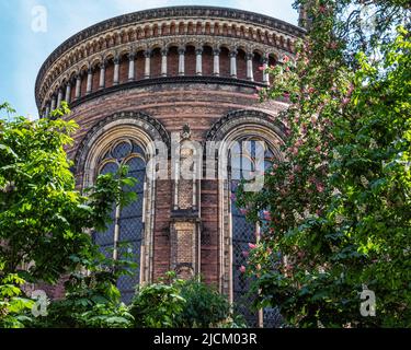 Berlino, Mitte, Zionskirche, Zion Church. Antico edificio storico esterno Foto Stock