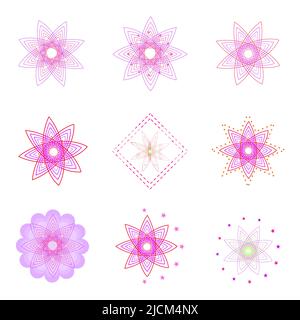 Estate vacanza stelle lucido Starburst icona elemento astratto sfondo decorazione carta da parati illustrazione vettoriale Illustrazione Vettoriale