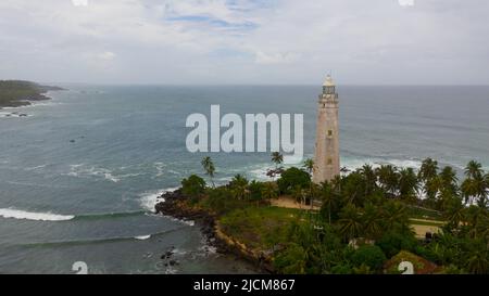 Faro di Dondra - il punto meridionale dell'isola dello Sri Lanka Foto Stock