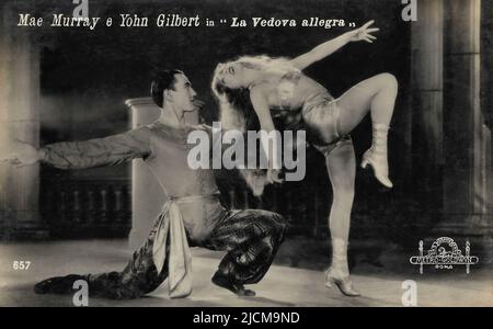 Ritratto di Mae Murray e John Gilbert nel Merry Widow (1925) - Silent Hollywood era Foto Stock