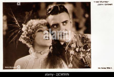 Ritratto di John Gilbert e Mae Murray nel Merry Widow (1925) - Silent Hollywood era Foto Stock