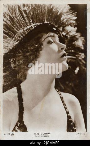 Ritratto di Mae Murray nel Merry Widow (1925) 002 - Silent Hollywood era Foto Stock