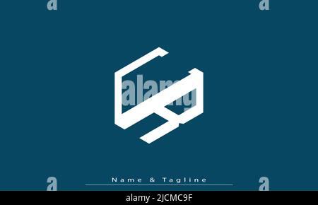 Lettere alfabetiche iniziali logo monogramma CR , RC Illustrazione Vettoriale