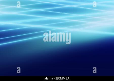 Astratto grafico 3D sfondo spazio con linea luminosa a distanza, illustrazione 3D Foto Stock
