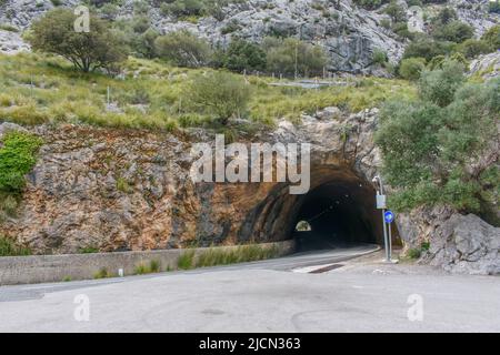 Un tunnel a Gorg Blau a Maiorca, Spagna Foto Stock