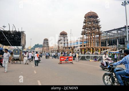 jagannath cariot lavori di costruzione a puri odisha india Foto Stock