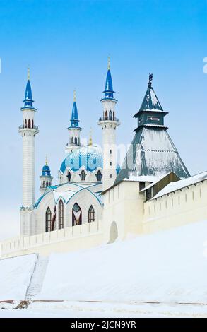 Kazan. Russia.Kul-Sharif moschea nel Cremlino Kazan Foto Stock