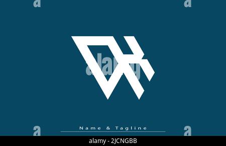 Lettere alfabetiche iniziali logo monogramma CK , KC Illustrazione Vettoriale