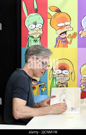 Torino, Italia. 11th giugno 2022. Il famoso cartoonista Leo Ortolani ha firmato copie a Torino Comics (Credit Image: © Daniela Parra Saiani/Pacific Press via ZUMA Press Wire) Foto Stock