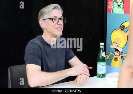 Torino, Italia. 11th giugno 2022. Il famoso cartoonista Leo Ortolani ha firmato copie a Torino Comics (Credit Image: © Daniela Parra Saiani/Pacific Press via ZUMA Press Wire) Foto Stock