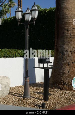 Palm Springs, California, USA 11th Giugno 2022 una visione generale dell'atmosfera dell'ex casa/casa di Entertainer Liberace Piazza di Liberace al 1441 N. Kaweah Road il 11 Giugno 2022 a Palm Springs, California, USA. Foto di Barry King/Alamy Stock Foto Foto Stock