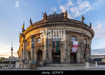 Il Museo Bode sull'Isola dei Musei a Berlino, Germania. Foto Stock