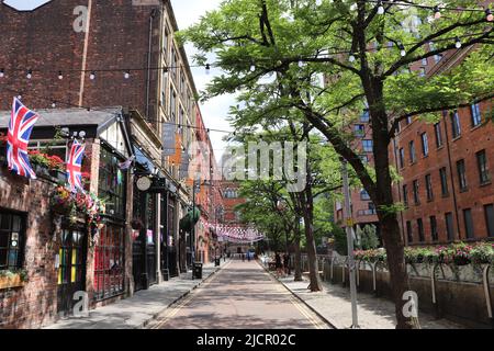 Canal Street Manchester, famosa in tutto il mondo. REGNO UNITO Foto Stock