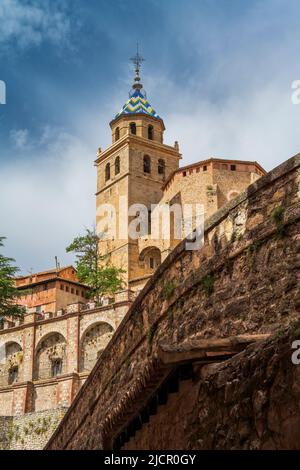 Cattedrale, Albarracin, Aragona, Spagna Foto Stock